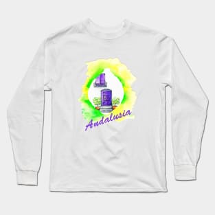 Andalusian Lavender and Lemons Doorway Long Sleeve T-Shirt